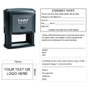 Products: Trodat Stamp 75x38mm Self Inking Legal Stamp - Stamps Plus