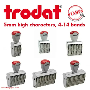 Products: Manual 5mm character size numbering stamp – requires ink pad - Stamps Plus