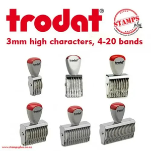 Products: Manual 3mm character size numbering stamp – requires ink pad - Stamps Plus