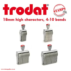Products: Manual 18mm character size numbering stamp – requires ink pad - Stamps Plus