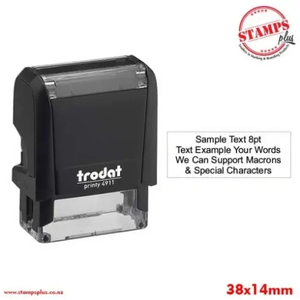 Products: Trodat Rectangular Stamp 38x14mm - Stamps Plus