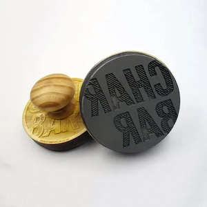 Products: Traditional styled wooden rubber stamp - Stamps Plus