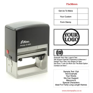 Products: Rectangular Stamp 75x38mm - Stamps Plus