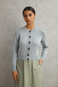 Womens New Arrivals: Merino Crew Neck Cardigan