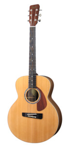 GRATA™ Mini Jumbo, solid wood acoustic guitar. Red cedar soundboard, black wal&hellip;
