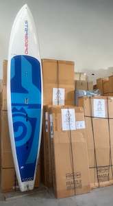 Starboard Sup: Starboard 12'2" X 30" FREERIDE with windsurf fin nd attachments as new with paddle and leash
