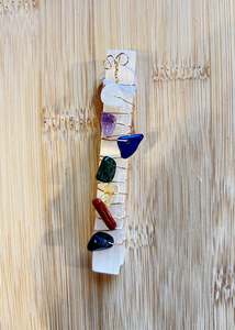 Wands: 7 Chakra Stones & Selenite