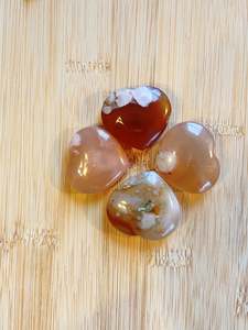 Heart: Flower Agate - Heart