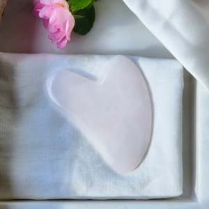 Bath And Body: Gua Sha | Pink Mangano Calcite