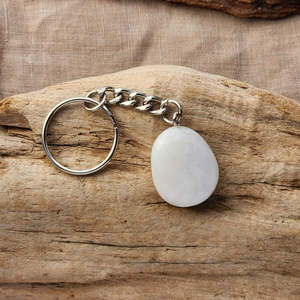 Crystals: Rainbow Moonstone| Crystal Keyring