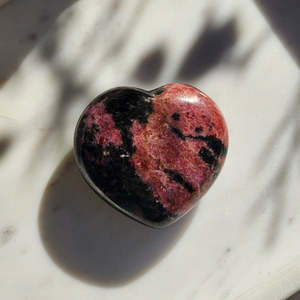 Crystals: Rhodonite | Crystal Heart (Large)