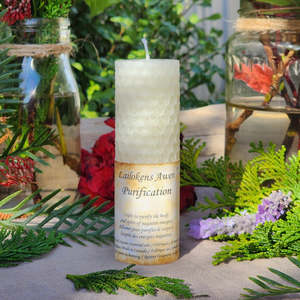 Cleansing Scent: Beeswax Spell Candle |  Purification