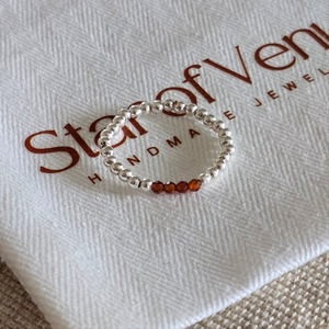 Orange Garnet | Sterling Silver Ring