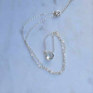Prasiolite (Green Amethyst) Necklace | Silver