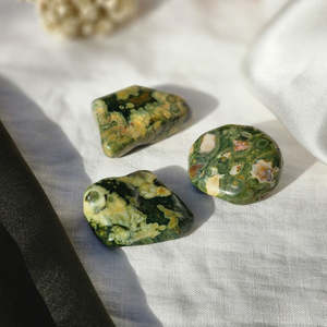 Tumbled Stones: Green Rhyolite | Tumble