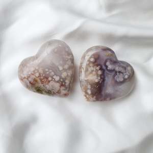 Flower Agate | Crystal Heart (Large)