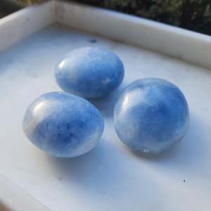 Blue Calcite | Palm Stone