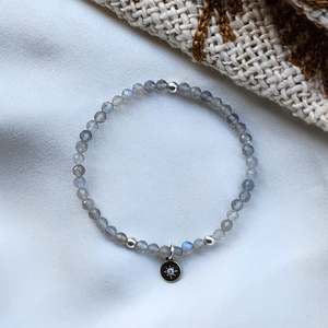 Round Bead Bracelets: Wisdom Keeper Bracelet | Labradorite