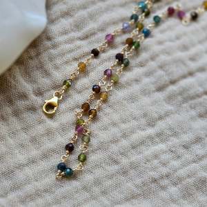 Necklaces: Rainbow Tourmaline Necklace | (One Off)