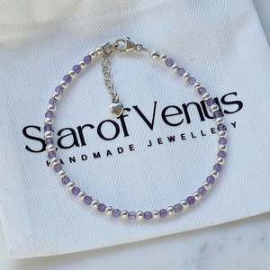 Natural Gemstone Bracelets: Amethyst | Clasp Bracelet