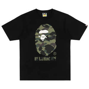 A Bathing Ape BAPE 1st Camo College Tee 'Black/Green'
