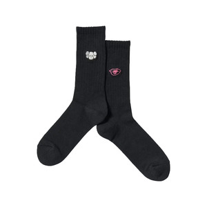 14 Mens 15 5 Womens: KAWS x Uniqlo Warhol Socks 'Black #2'