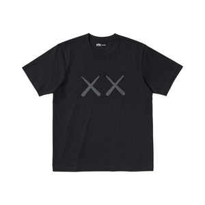 Extra Small: KAWS x Uniqlo Warhol UT Graphic T-Shirt 'Black/Grey'