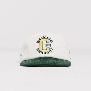 Hats: Crate x Willie the Waiter Cord Snapback 'White/Green'