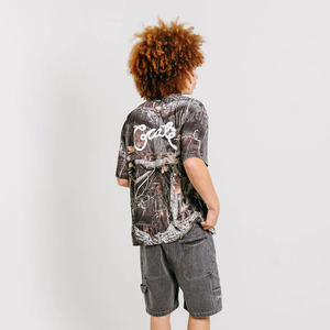 Crate Tree Camo Scripted Box Fit Tee