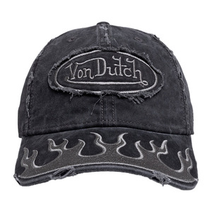 New Arrivals: Von Dutch Flames Dad Cap 'Washed Black'