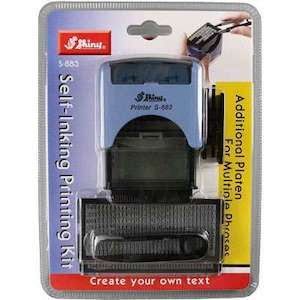Shiny Stamp Self-Inking Printing Kit S-883 - STATIONERY CITY