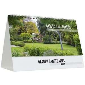 Products: Garden Sanctuaries Desk Calendar - Stationery City Office & School Supplies NZ