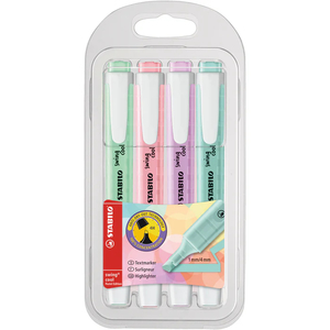 Stabilo Highlighter Swing Pastel Assorted Colours Pack Of 4 - Stationery City Of&hellip;
