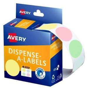 Products: Avery Assorted Pastel Colour Dot Stickers 24mm 300's Pack - Stationery City Office & School Supplies NZ