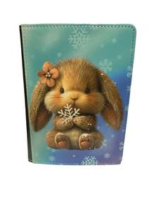 Winter Bunny - Reusable Notebook, Snow, Cold