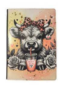 Best Mum Ever - Reusable Notebook, Highland Cow, Mother