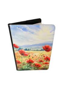 Notebook Designs Flowers Nature: Poppies in the Field - Reusable Notebook, flowers, lined, sun