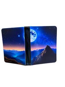 Notebook Designs Flowers Nature: Moon & Mountains- Reusable Notebook, Journal, cover, colourful