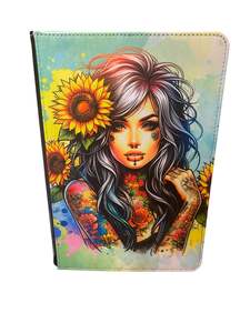 Vibrant Tattoo Badb.tch Sunflower - Reusable Notebook, Journal, cover, colourful&hellip;