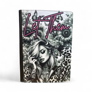 Notebook Designs Bold Sarcastic: Let Them black & White - Reusable Notebook