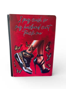 Notebook Designs Bold Sarcastic: I Pay Cash - Reusable Notebook