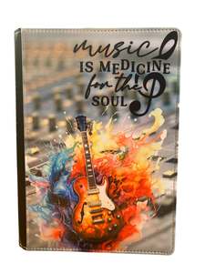 Notebook Designs Books Food Hobbies: Music is Medicine for the Soul - Reusable Notebook, Music, Guitar, Notes