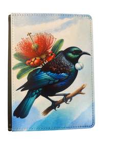 Notebook Designs Nz Nature Wildlife: Tui - Reusable Notebook, NZ native bird, lined, feathers