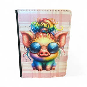 Notebook Designs Everyday Abstract: Little Miss Neon Piglet - Reusable Notebook, Colours, Neon