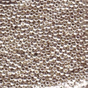 Products: Size 8 Seed Bead, Galvanised Silver (10gms)