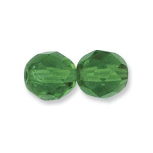 Products: Czech Glass Facet, Emerald (4 or 6mm)