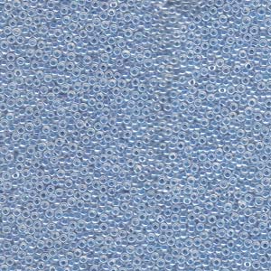 Size 15 Miyuki Seed Beads: Size 15 Seed Bead, Dark Sky Blue Ceylon (10gms)