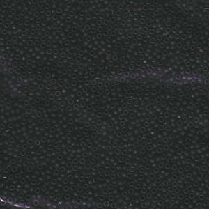 Size 15 Miyuki Seed Beads: Size 15 Seed Bead, Matte Black (4gms - only one packet left!)