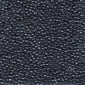 Size 11 Miyuki Seed Beads: Size 11 Seed Bead, Gunmetal (10gm)