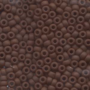 Size 6 Miyuki Seed Beads: Size 6 Seed Bead, Matte Opaque Chocolate (10gms)